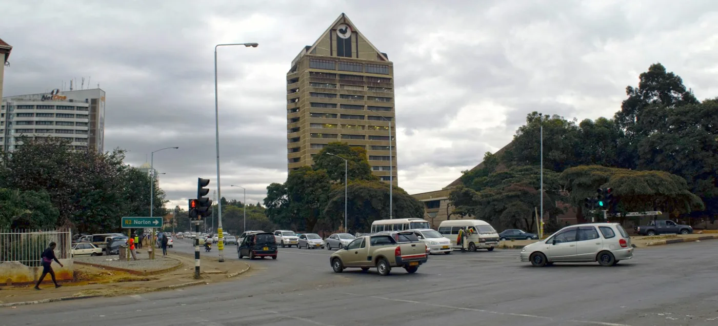Street in central Harare, Zimbabwe