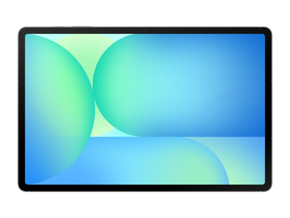 Samsung Galaxy Tab S10 FE+ tablet, front view with the screen on